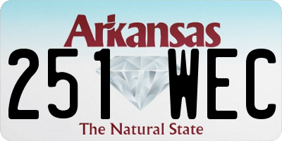 AR license plate 251WEC