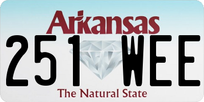 AR license plate 251WEE