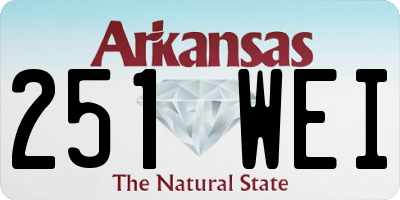 AR license plate 251WEI