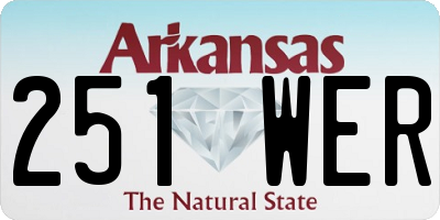 AR license plate 251WER