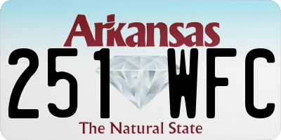AR license plate 251WFC