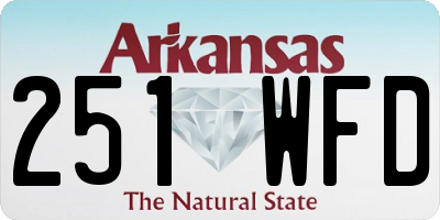 AR license plate 251WFD