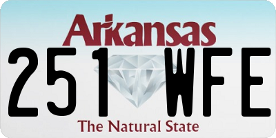 AR license plate 251WFE
