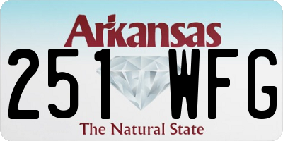 AR license plate 251WFG
