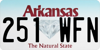 AR license plate 251WFN