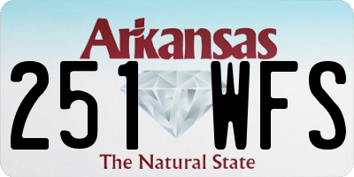 AR license plate 251WFS