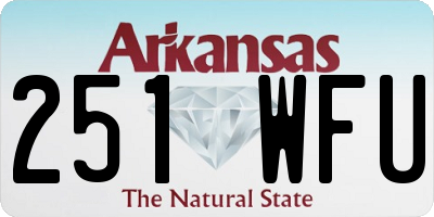AR license plate 251WFU
