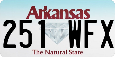 AR license plate 251WFX