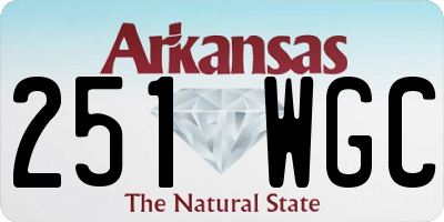 AR license plate 251WGC