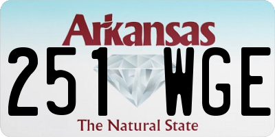 AR license plate 251WGE