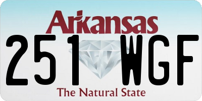 AR license plate 251WGF