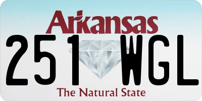 AR license plate 251WGL