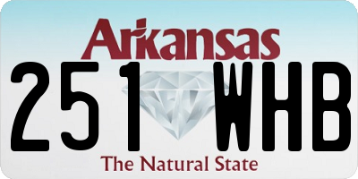 AR license plate 251WHB