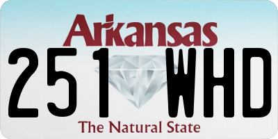 AR license plate 251WHD