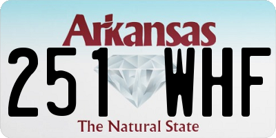 AR license plate 251WHF