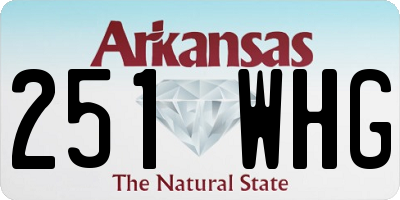AR license plate 251WHG