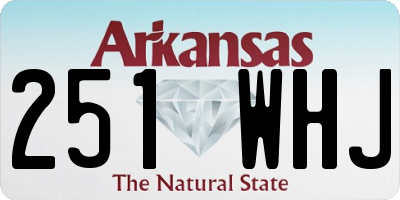 AR license plate 251WHJ