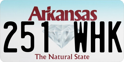 AR license plate 251WHK