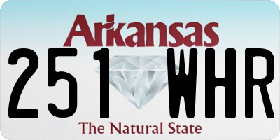 AR license plate 251WHR