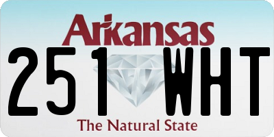 AR license plate 251WHT