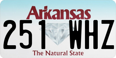 AR license plate 251WHZ