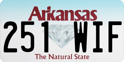 AR license plate 251WIF