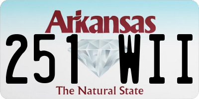 AR license plate 251WII