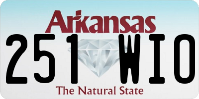 AR license plate 251WIO