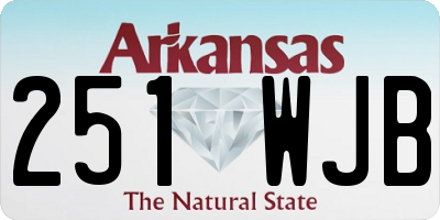 AR license plate 251WJB