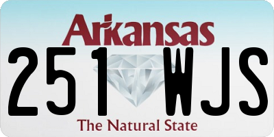 AR license plate 251WJS