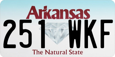 AR license plate 251WKF