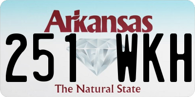 AR license plate 251WKH