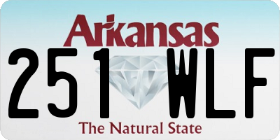 AR license plate 251WLF