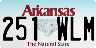AR license plate 251WLM