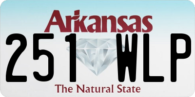 AR license plate 251WLP