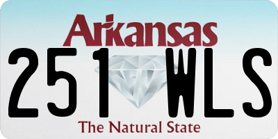 AR license plate 251WLS