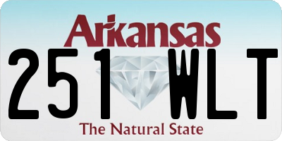 AR license plate 251WLT