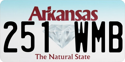 AR license plate 251WMB