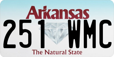 AR license plate 251WMC