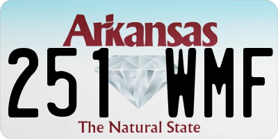 AR license plate 251WMF
