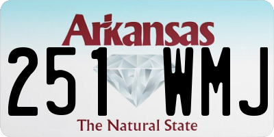 AR license plate 251WMJ