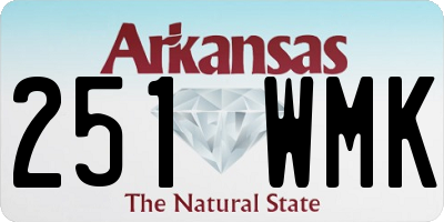 AR license plate 251WMK