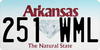 AR license plate 251WML