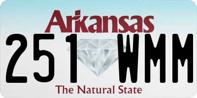 AR license plate 251WMM