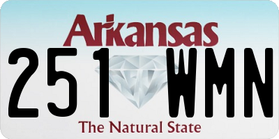 AR license plate 251WMN