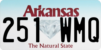 AR license plate 251WMQ