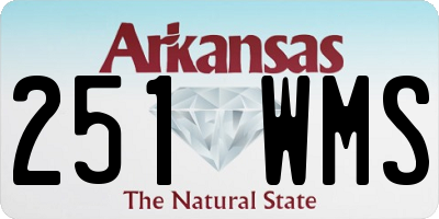 AR license plate 251WMS