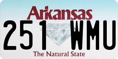 AR license plate 251WMU