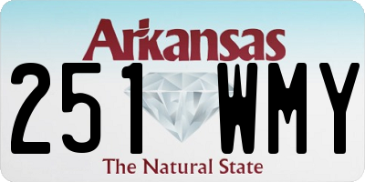AR license plate 251WMY