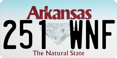 AR license plate 251WNF